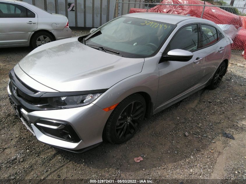2021 HONDA CIVIC HATCHBACK SPORT VIN: SHHFK7H45MU416779