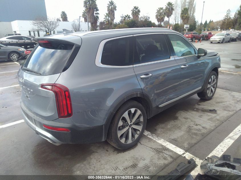 2022 KIA TELLURIDE S VIN: 5XYP6DHC6NG219114