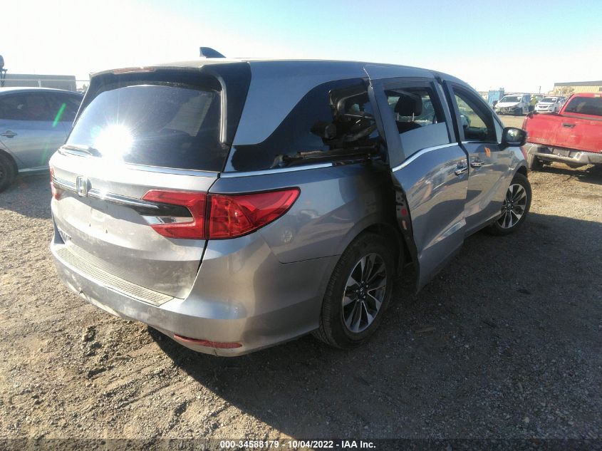 2022 HONDA ODYSSEY EX-L VIN: 5FNRL6H74NB060360