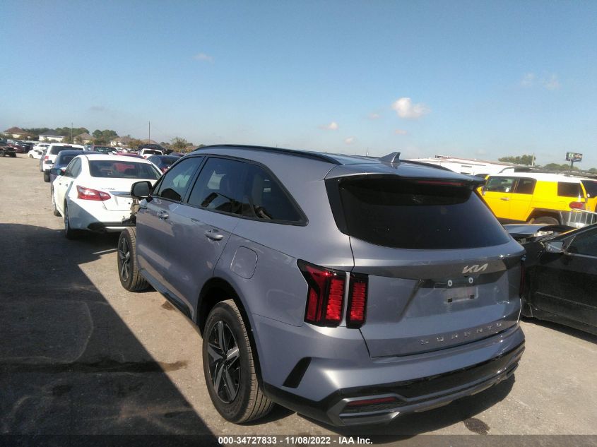 2022 KIA SORENTO EX VIN: 5XYRH4LF8NG103305