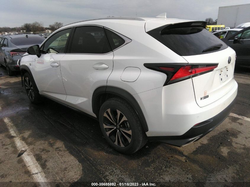 2021 LEXUS NX NX 300 F SPORT VIN: JTJSARDZ9M2248354