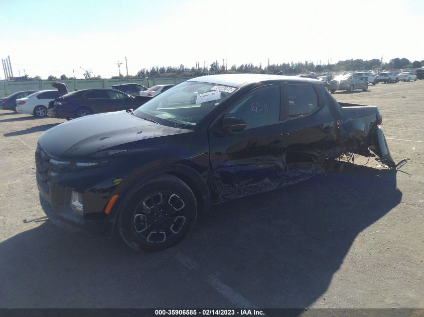 2022 HYUNDAI SANTA CRUZ SEL VIN: 5NTJBDAE6NH034021