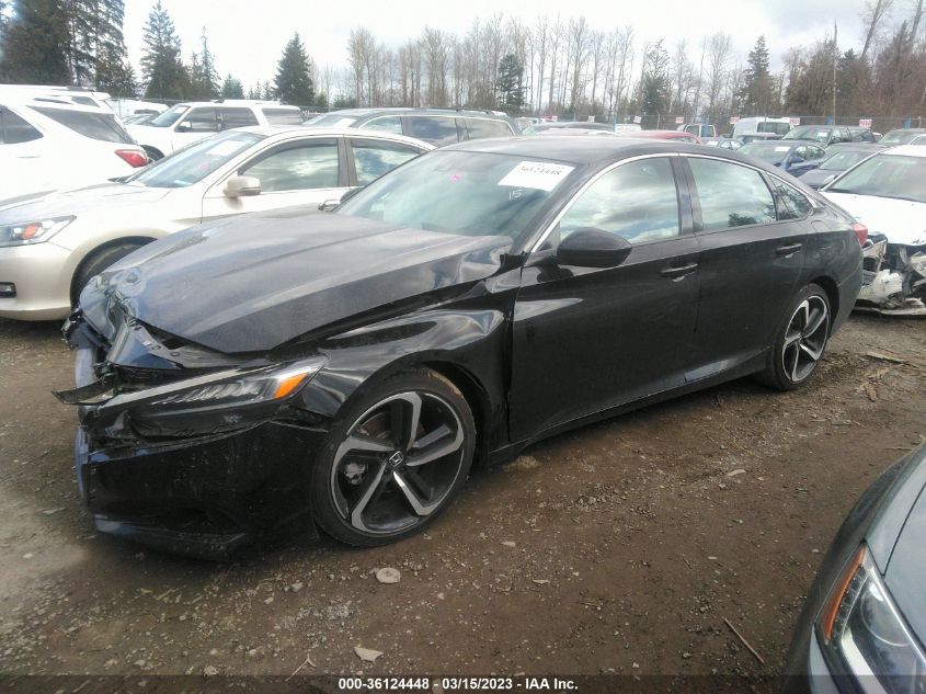 2022 HONDA ACCORD SEDAN SPORT VIN: 1HGCV1F33NA067961