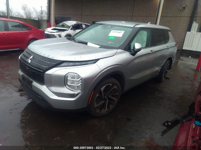 2022 MITSUBISHI OUTLANDER ES VIN: JA4J3TA87NZ020051