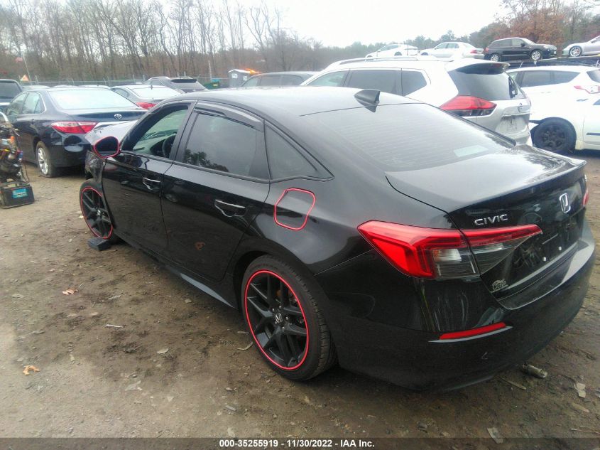 2022 HONDA CIVIC SEDAN SPORT VIN: 2HGFE2F53NH590063