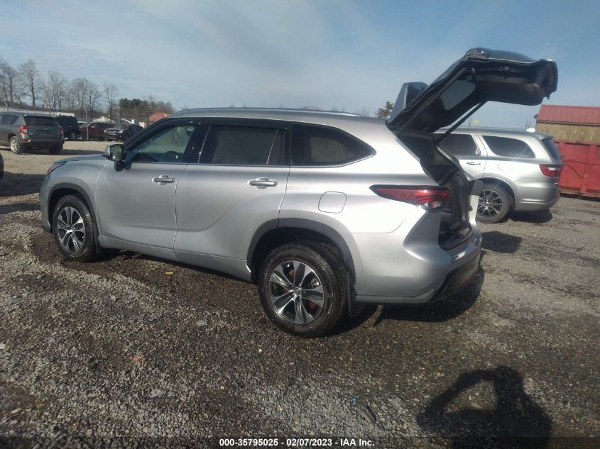 2021 TOYOTA HIGHLANDER XLE VIN: 5TDHZRBHXMS154184