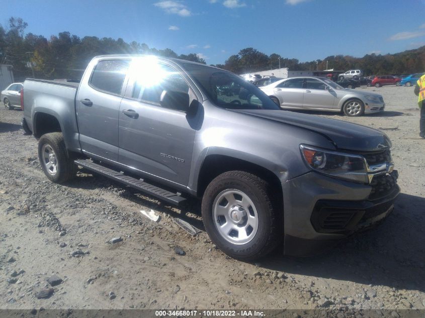 2021 CHEVROLET COLORADO 2WD WORK TRUCK VIN: 1GCGSBEN4M1223683