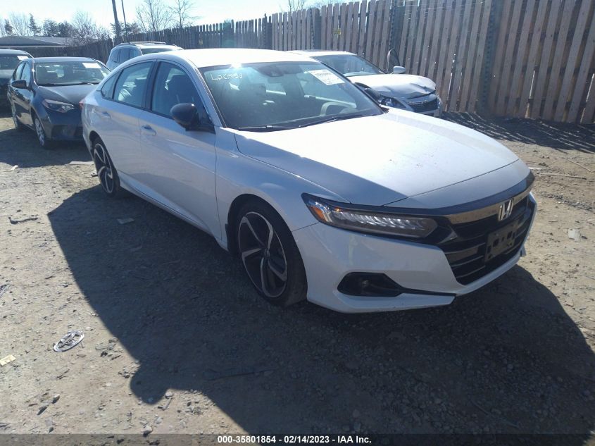 2022 HONDA ACCORD SEDAN SPORT SE VIN: 1HGCV1F44NA021063