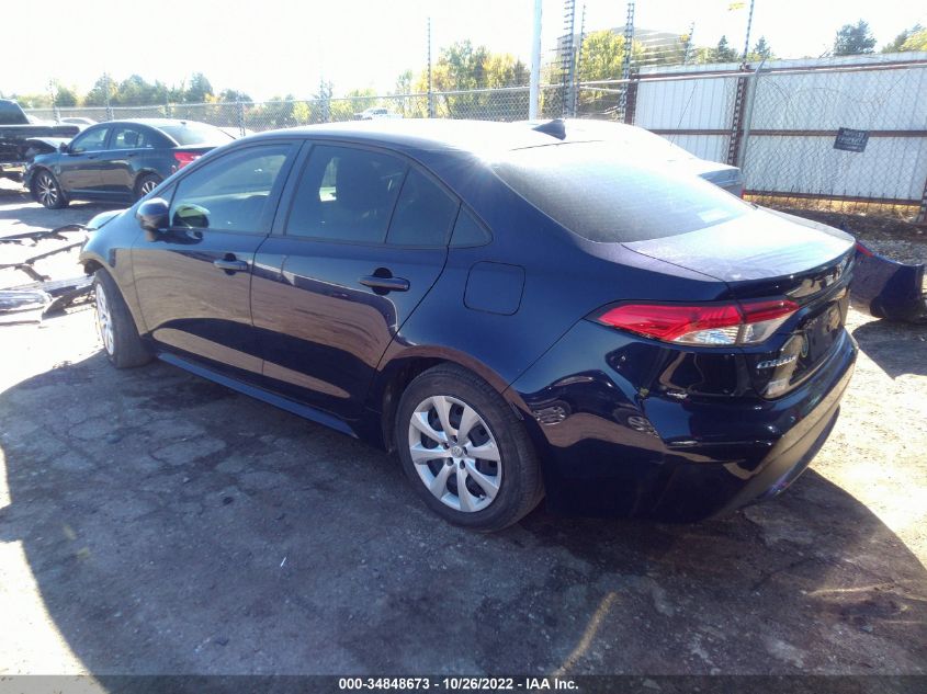 2021 TOYOTA COROLLA LE VIN: JTDEPMAE7MJ148844