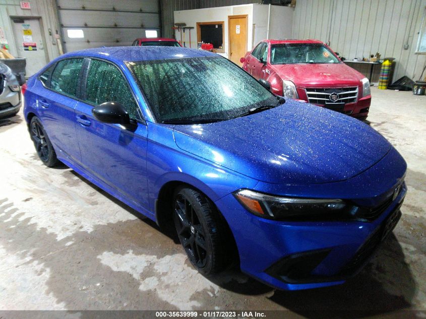 2022 HONDA CIVIC SEDAN SPORT VIN: 2HGFE2F59NH595929