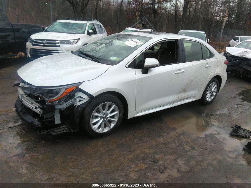 2022 TOYOTA COROLLA XLE VIN: JTDFPMAEXNJ208217