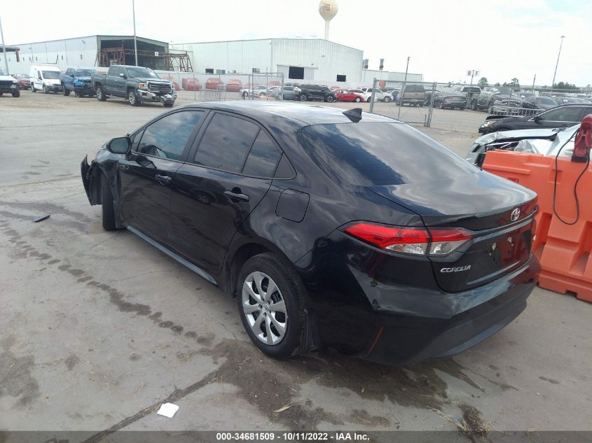 2022 TOYOTA COROLLA LE VIN: 5YFEPMAE4NP321507