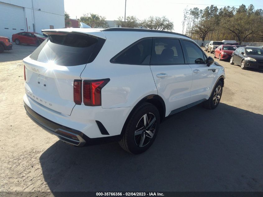 2022 KIA SORENTO S VIN: 5XYRL4LC8NG136471