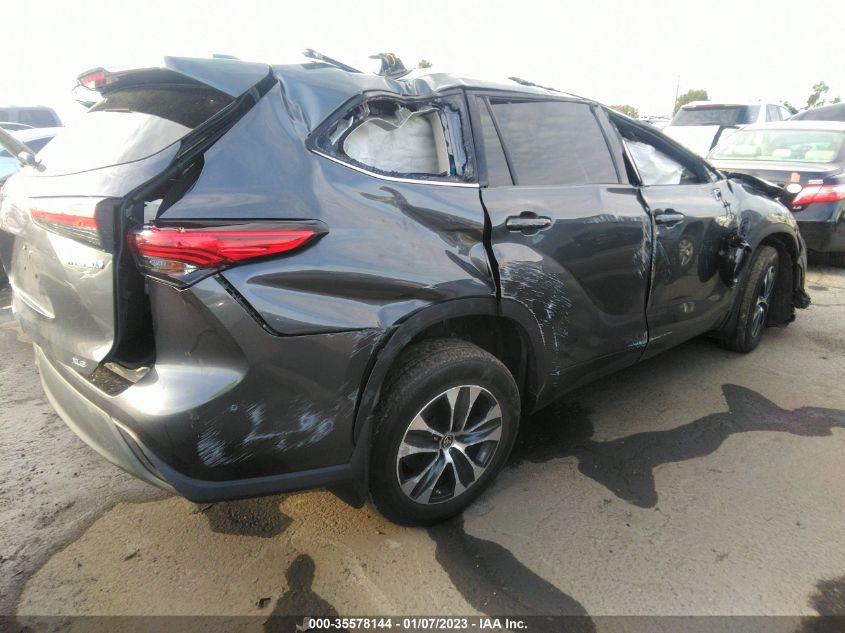 2021 TOYOTA HIGHLANDER HYBRID XLE VIN: 5TDGARAH8MS505520
