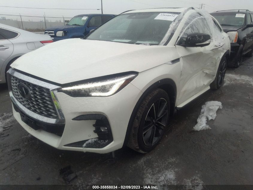 2022 INFINITI QX55 ESSENTIAL VIN: 3PCAJ5K3XNF114800