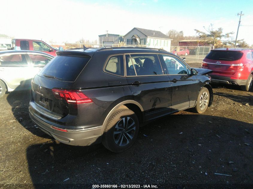 2022 VOLKSWAGEN TIGUAN S VIN: 3VV1B7AX5NM109305