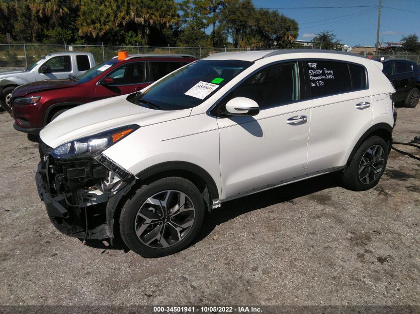 2021 KIA SPORTAGE EX VIN: KNDPN3AC6M7867524