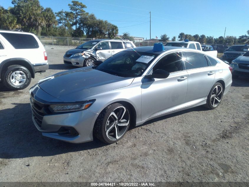 2021 HONDA ACCORD SEDAN SPORT VIN: 1HGCV1F36MA095767