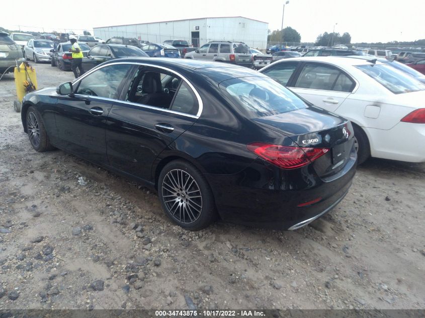2022 MERCEDES-BENZ C-CLASS C 300 VIN: W1KAF4GB8NR060151
