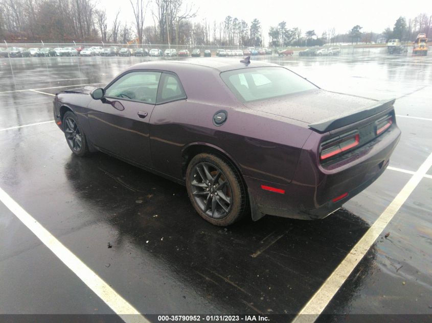 2022 DODGE CHALLENGER SXT VIN: 2C3CDZGG3NH136235