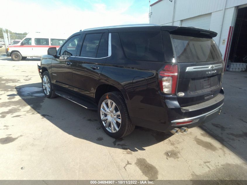 2022 CHEVROLET TAHOE HIGH COUNTRY VIN: 1GNSKTKL8NR178647