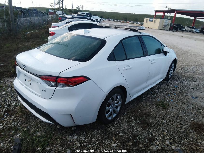 2021 TOYOTA COROLLA LE VIN: 5YFEPMAE1MP264763