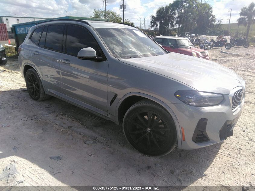 2022 BMW X3 SDRIVE30I VIN: 5UX43DP04N9L09199