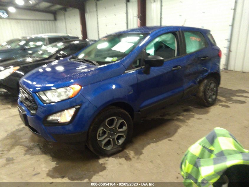 2022 FORD ECOSPORT S VIN: MAJ6S3FL0NC458382