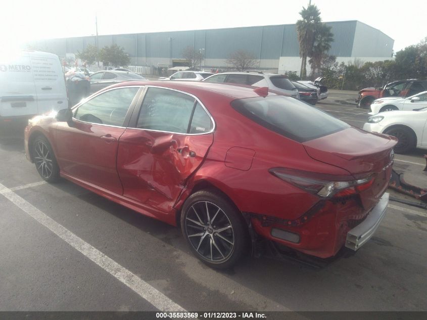 2022 TOYOTA CAMRY SE VIN: 4T1G11AK2NU058012