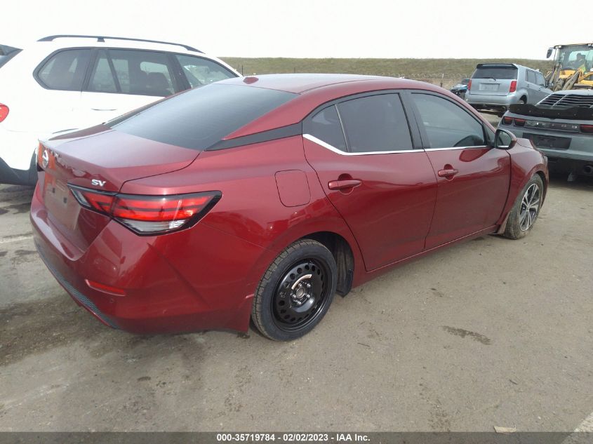 2022 NISSAN SENTRA SV VIN: 3N1AB8CV1NY219957