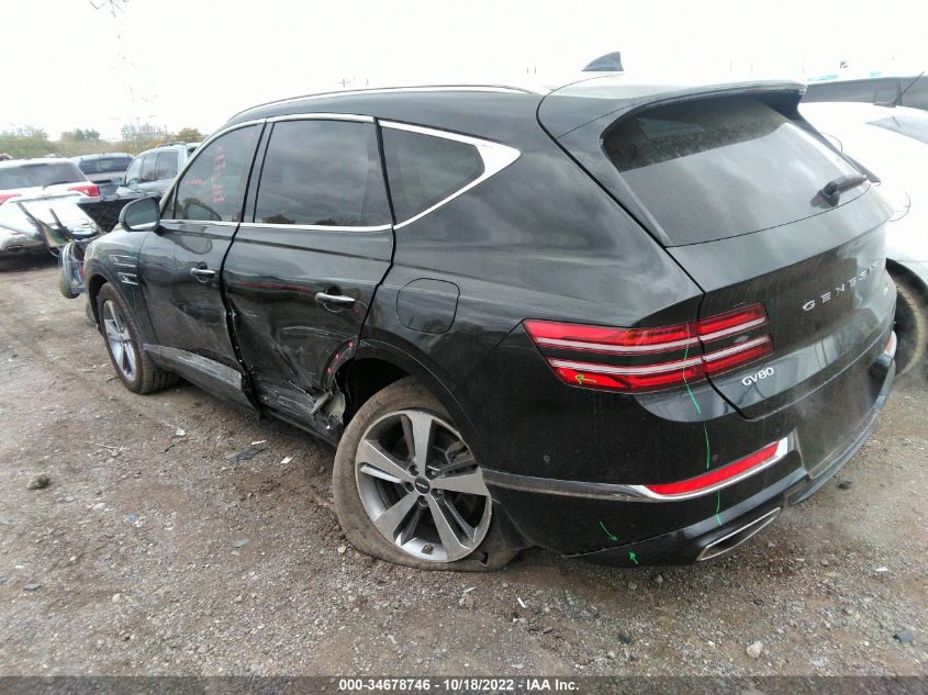 2021 GENESIS GV80 VIN: KMUHCESC8MU049103