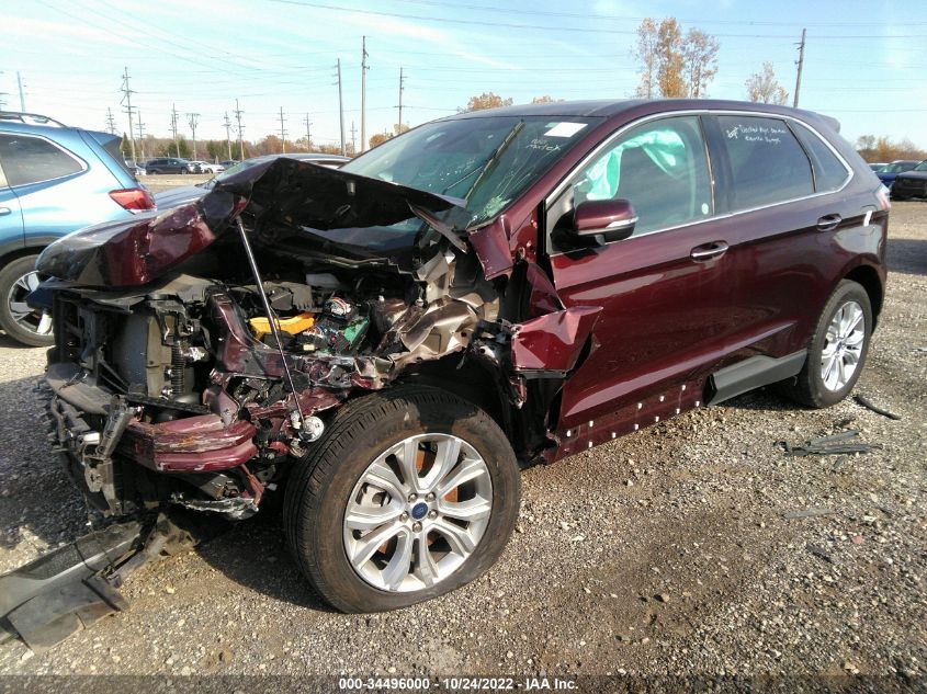 2022 FORD EDGE TITANIUM VIN: 2FMPK4K90NBA39930