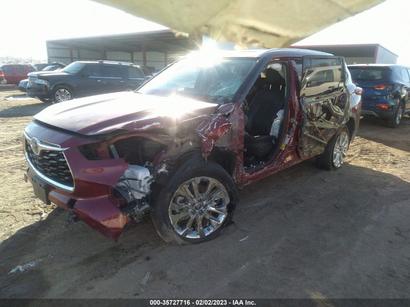 2021 TOYOTA HIGHLANDER LIMITED/PLATINUM VIN: 5TDDZRBH0MS544421