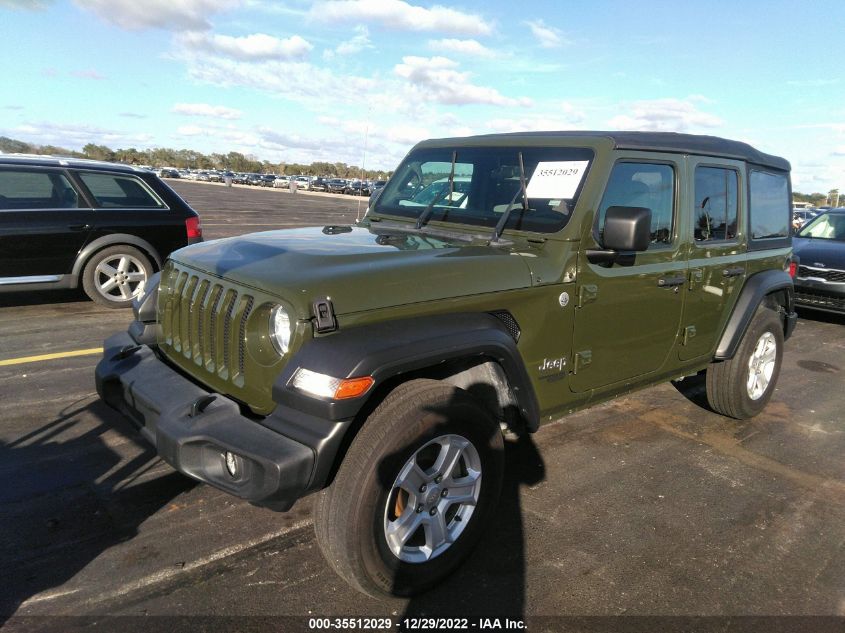 2021 JEEP WRANGLER UNLIMITED SPORT S VIN: 1C4HJXDN5MW592643
