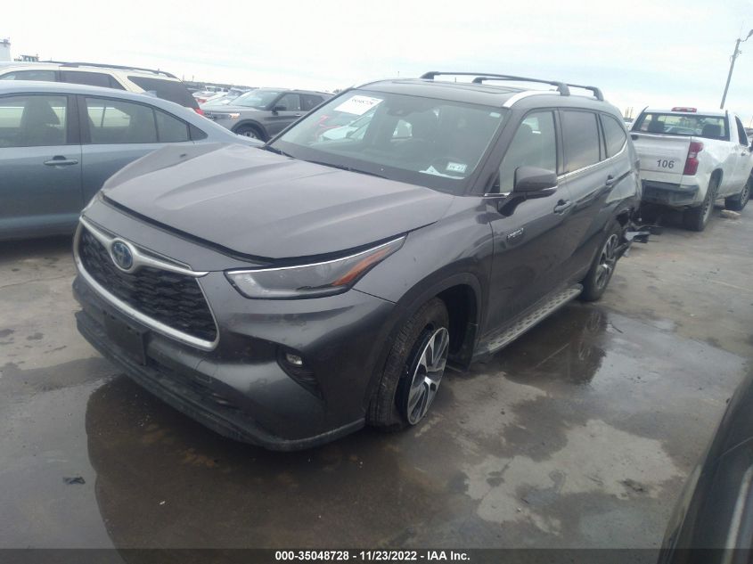 2021 TOYOTA HIGHLANDER HYBRID XLE VIN: 5TDGARAH7MS012203