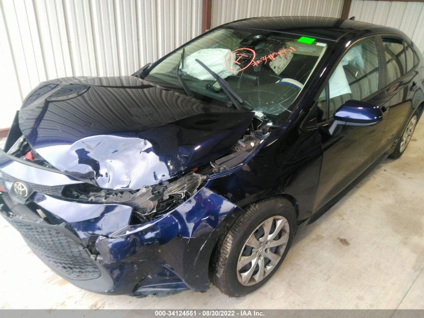 2020 TOYOTA COROLLA LE VIN: JTDEPRAE2LJ104407