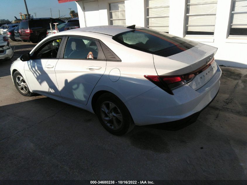 2021 HYUNDAI ELANTRA SE VIN: 5NPLL4AGXMH016030
