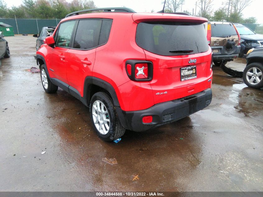 2020 JEEP RENEGADE LATITUDE VIN: ZACNJBBB7LPK94294