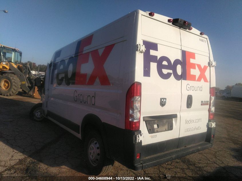 2021 RAM PROMASTER CARGO VAN VIN: 3C6LRVDG6ME512311
