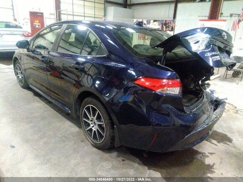 2021 TOYOTA COROLLA LE VIN: JTDEPMAE3MJ167617