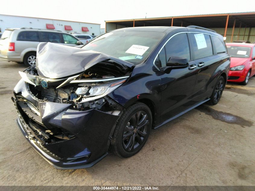 2022 TOYOTA SIENNA XSE VIN: 5TDDRKEC6NS092936