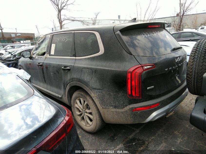 2022 KIA TELLURIDE LX VIN: 5XYP2DHC8NG197838