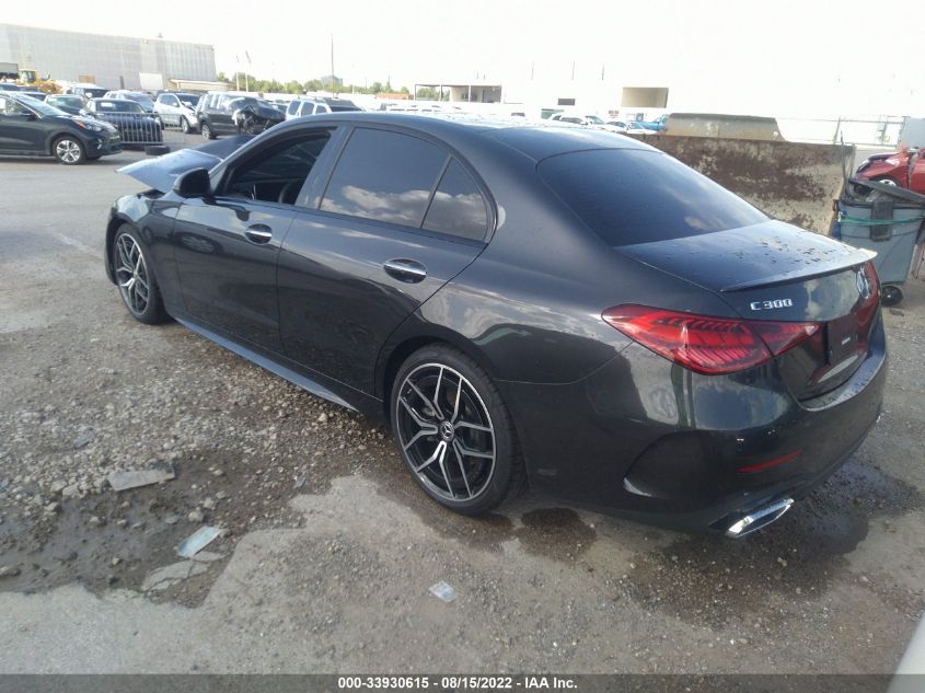 2022 MERCEDES-BENZ C-CLASS C 300 VIN: W1kaf4gb8nr030146
