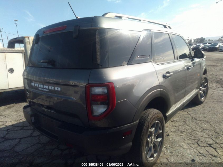 2022 FORD BRONCO SPORT BADLANDS VIN: 3FMCR9D99NRD44638