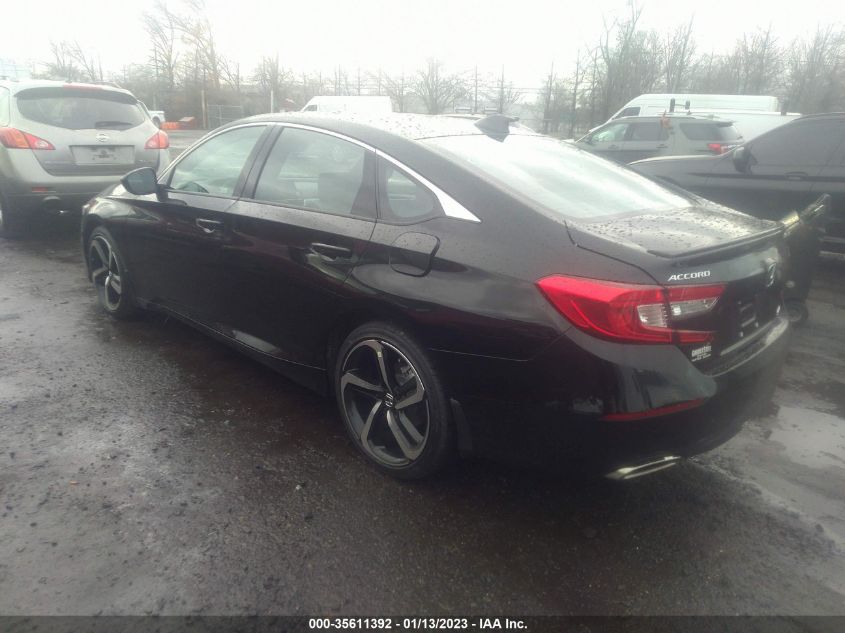 2022 HONDA ACCORD SEDAN SPORT VIN: 1HGCV1F33NA117662