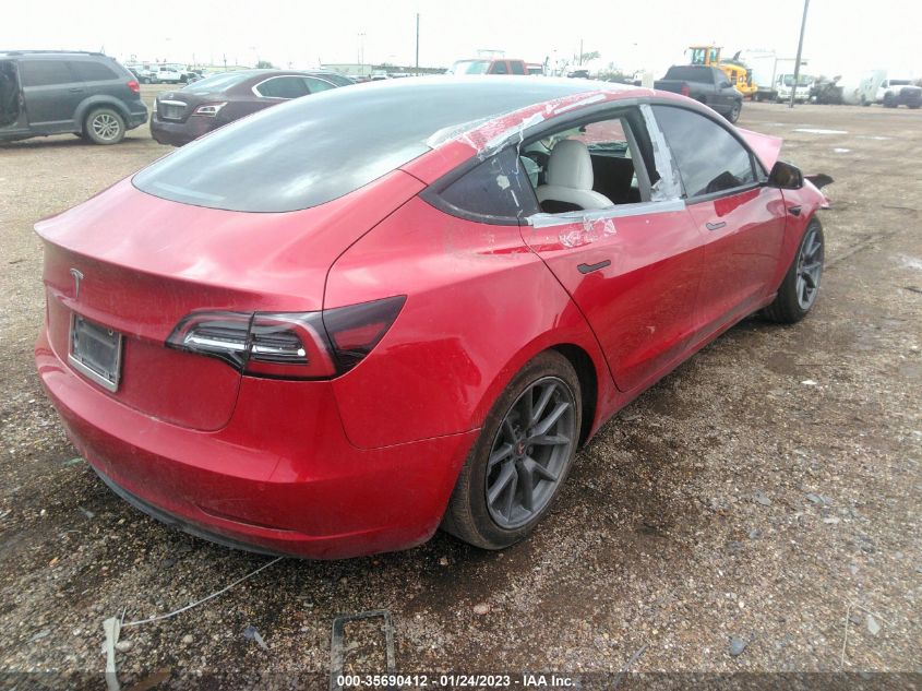 2022 TESLA MODEL 3 VIN: 5YJ3E1EA0NF110948