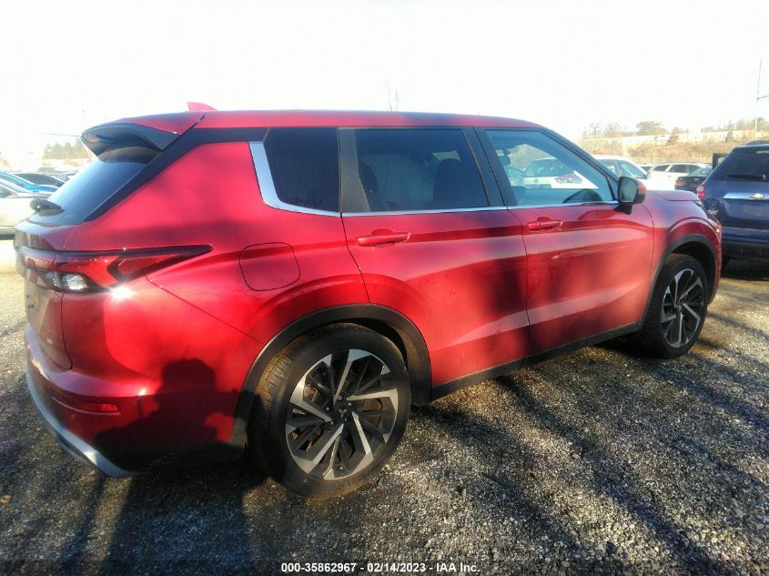 2022 MITSUBISHI OUTLANDER SE VIN: JA4J4UA86NZ087968