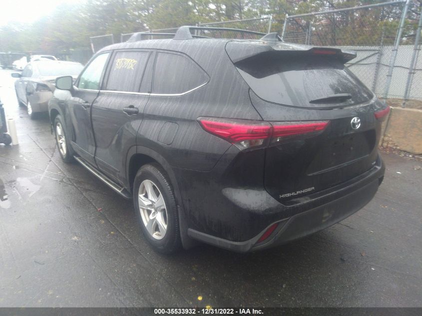 2022 TOYOTA HIGHLANDER L VIN: 5TDCZRBH9NS233292