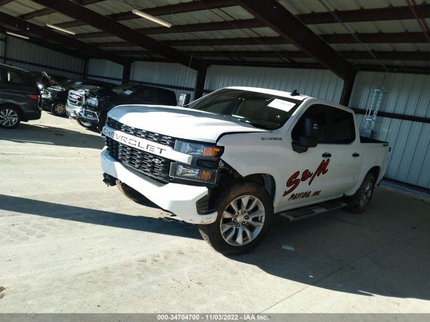 2021 CHEVROLET SILVERADO 1500 CUSTOM VIN: 3GCUYBEF3MG318229