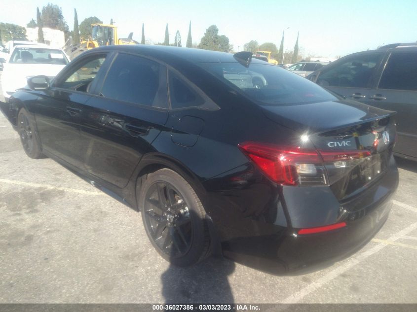 2023 HONDA CIVIC SEDAN SPORT VIN: 2HGFE2F57PH503574